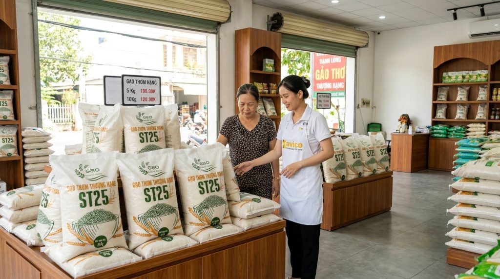 đại lý gạo st25 giao hàng tận nhà uy tín