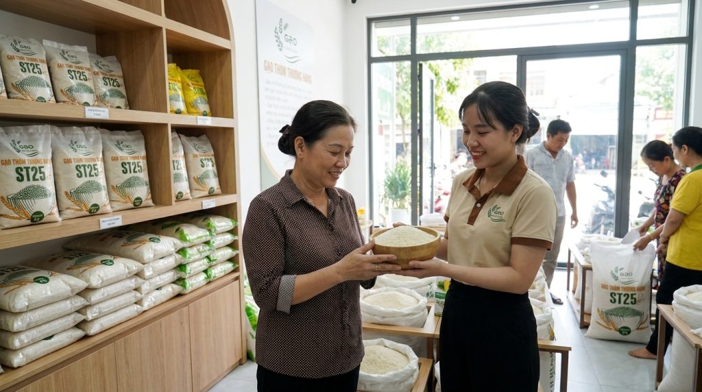 đặt mua gạo st25 online tại cần thơ