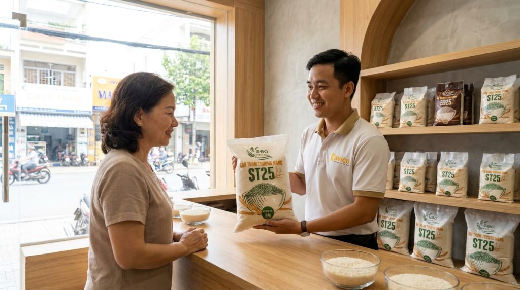 so sánh gạo st25 và gạo st24 loại nào ngon hơn